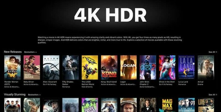 4K Quality on Cinema HD
