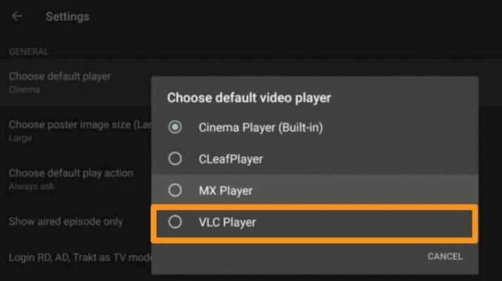 External Video Player feature