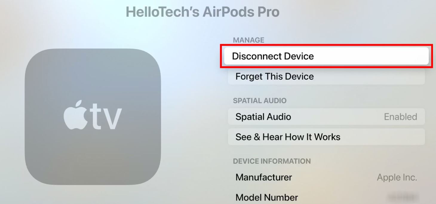 Connect AirPods to TV via Apple TV